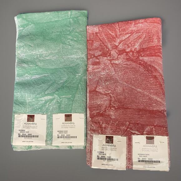 2 Stark Alhambra Norman Green Haze Red Haze 27"x27" - Picture 1 of 5